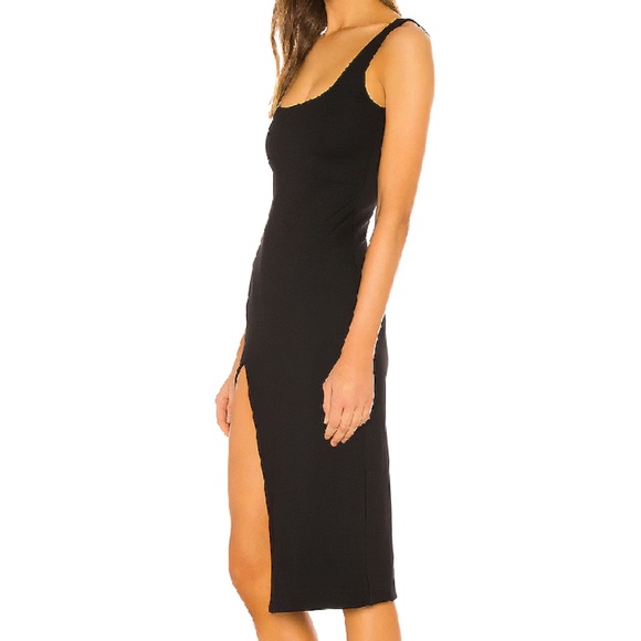 NWT NBD Black Thom Midi Dress (Size M) - Picture 2 of 8